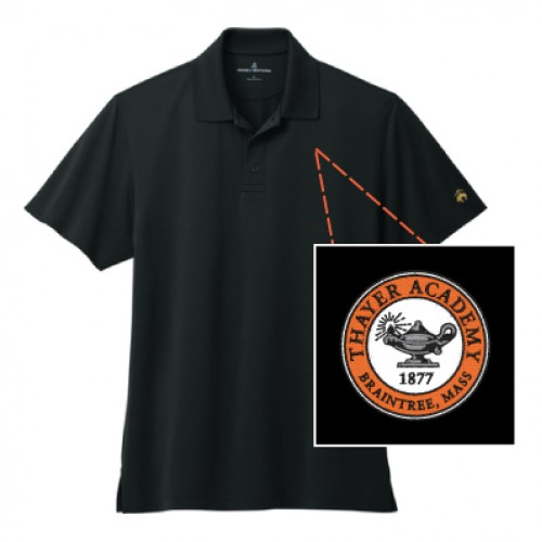 Brooks Brothers® Mesh Pique Performance Polo (Black)